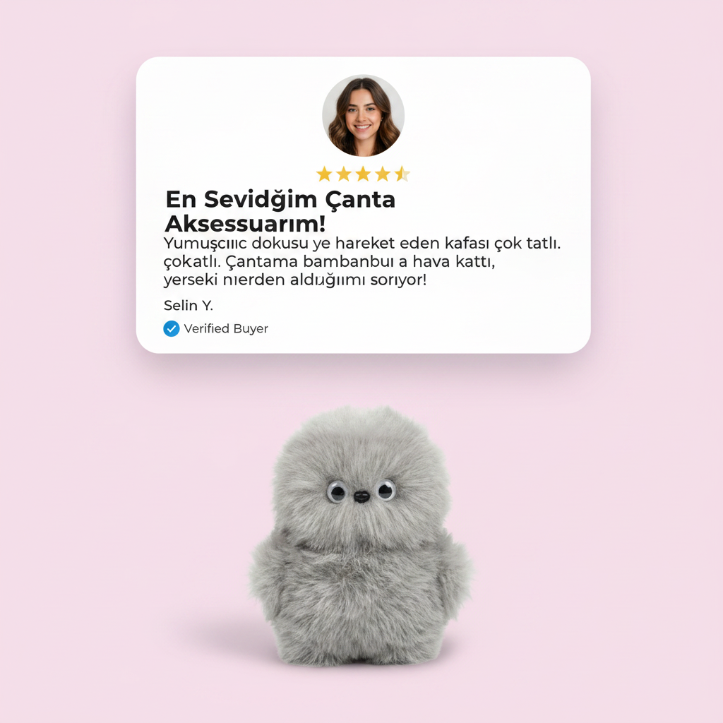 Mumi™ Hareketli Peluş Çanta Arkadaşı